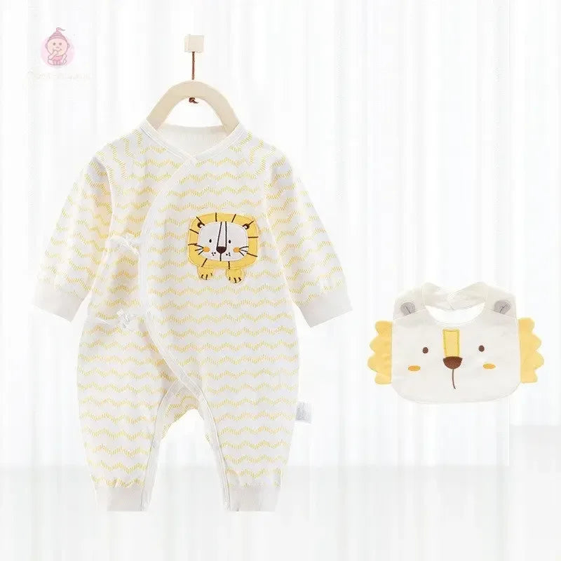 Barboteuse bébé avec bavoir - Mum&Choupinou