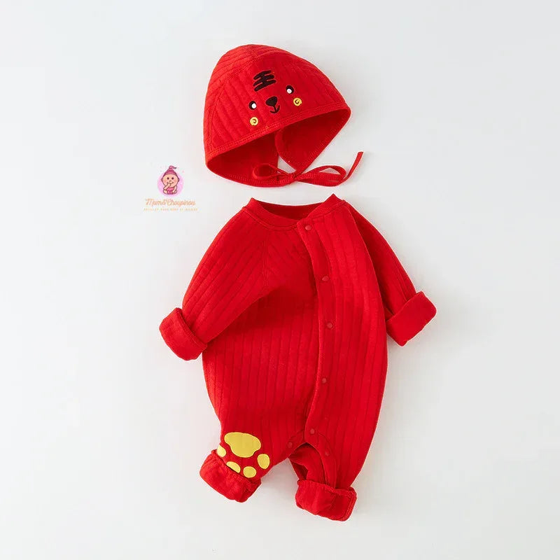 Combinaison bébé avec bonnet - Mum&Choupinou