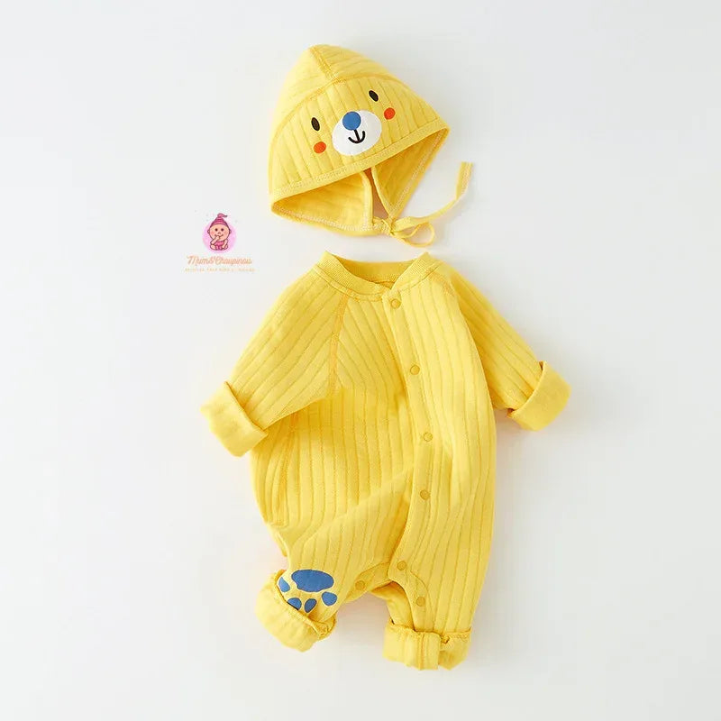Combinaison bébé avec bonnet - Mum&Choupinou