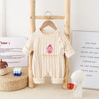 Combinaison pull tricoté bébé - Motif torsades - Mum&Choupinou