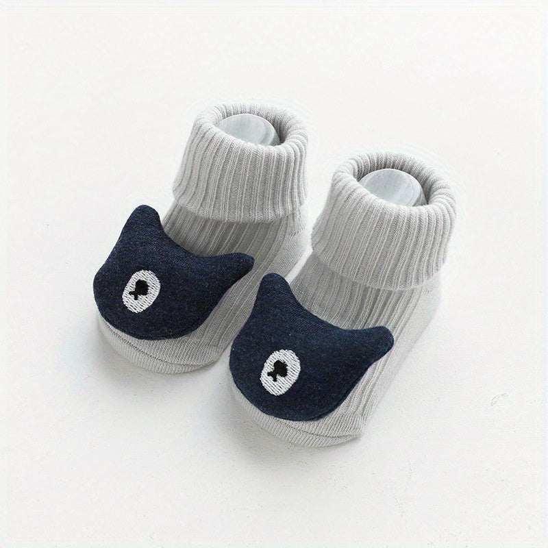 Chaussettes pour bébé avec pompom animaux - Mum&Choupinou