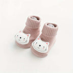 Chaussettes pour bébé avec pompom animaux - Mum&Choupinou