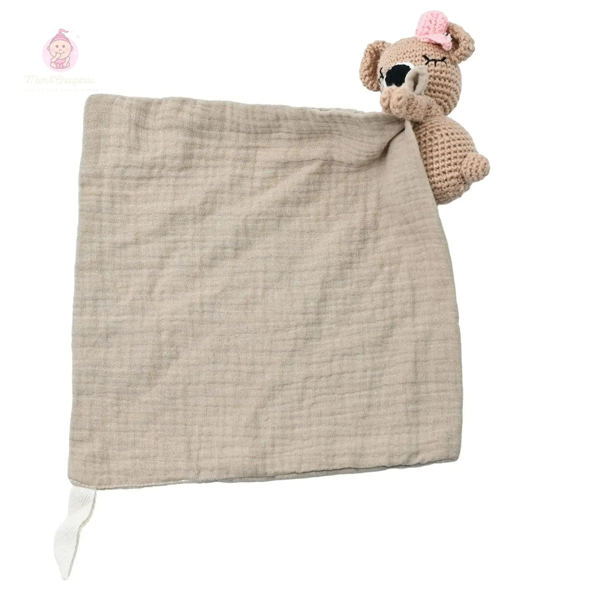 Peluche câline avec mini serviette - Mum&Choupinou