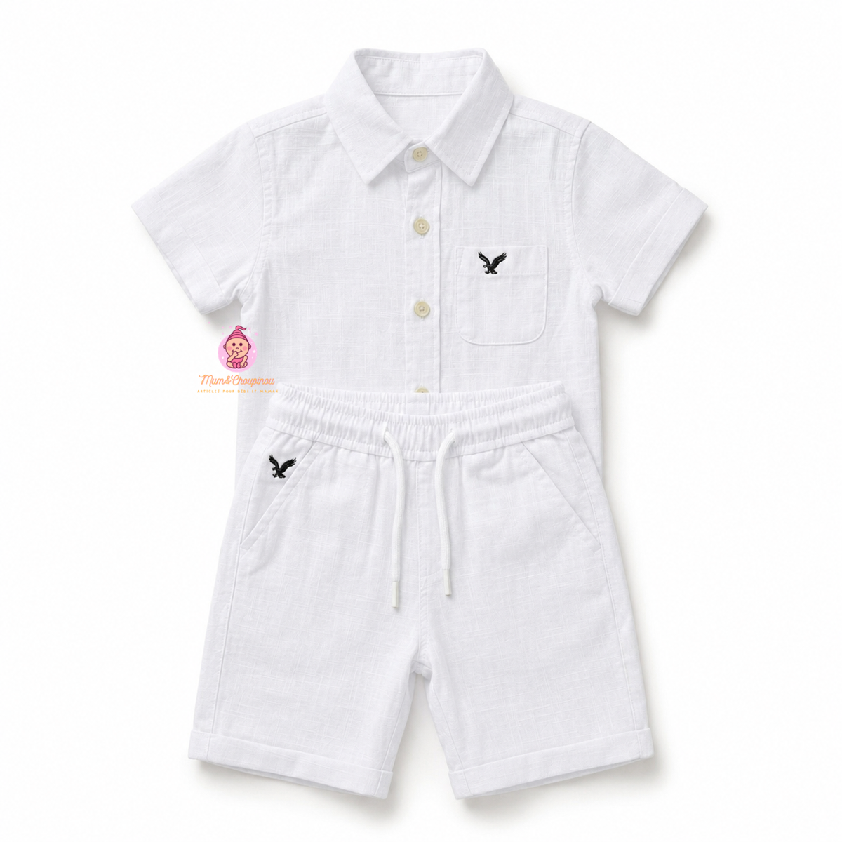 Ensemble garçon été chemise et short