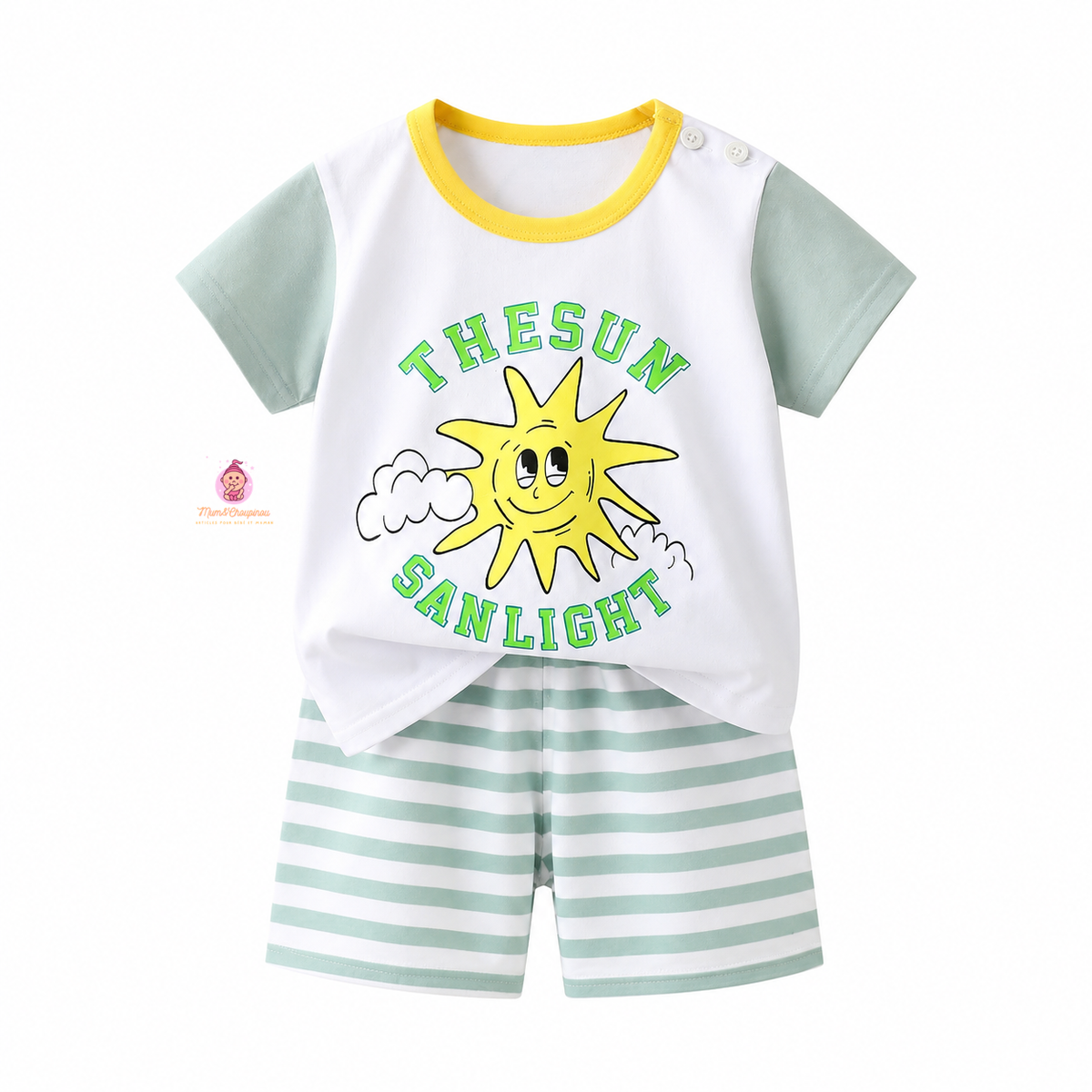 Ensemble été bébé enfant coton