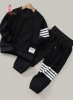 Ensemble jogging et sweat enfant à rayures - Mum&Choupinou