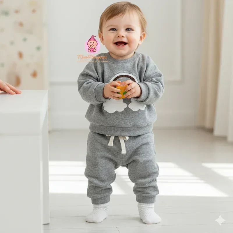 Ensemble de survêtement Arc-en-ciel pour bébé et enfant - Mum&Choupinou