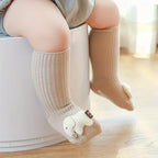 Chaussettes pour bébé avec pompom animaux - Mum&Choupinou