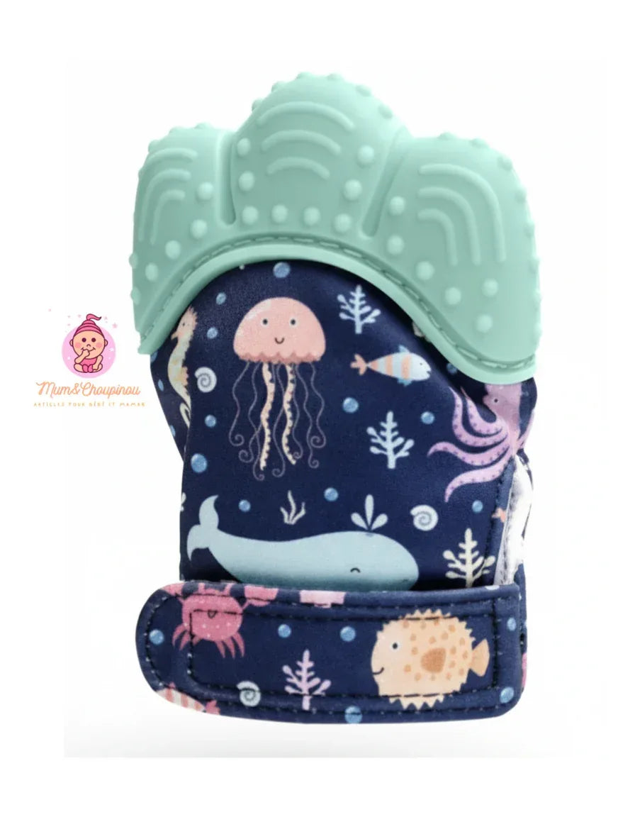 Moufle de dentition - Fonds marins - Mum&Choupinou