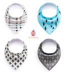 Lot de 4 bavoirs bandana pour bébé - Mum&Choupinou