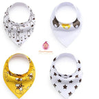 Lot de 4 bavoirs bandana pour bébé - Mum&Choupinou