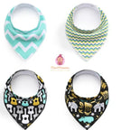 Lot de 4 bavoirs bandana pour bébé - Mum&Choupinou