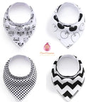Lot de 4 bavoirs bandana pour bébé - Mum&Choupinou