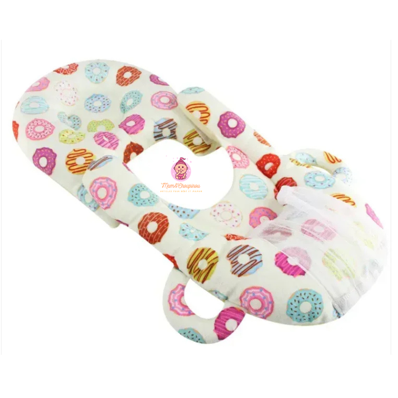 Coussin porte-biberon rembourré à motifs