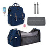 Sac à langer avec matelas intégré et accessoires