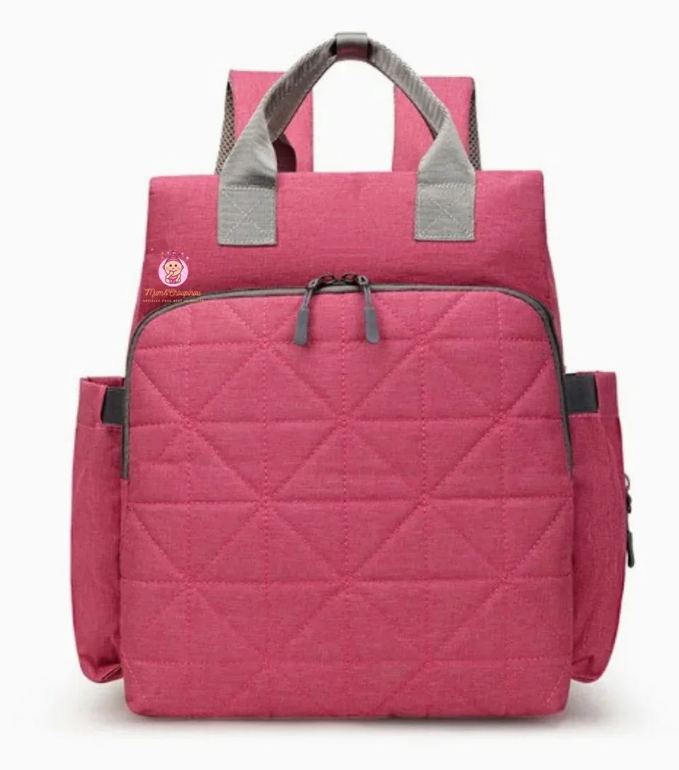 Sac à langer à dos design géométrique - Mum&Choupinou