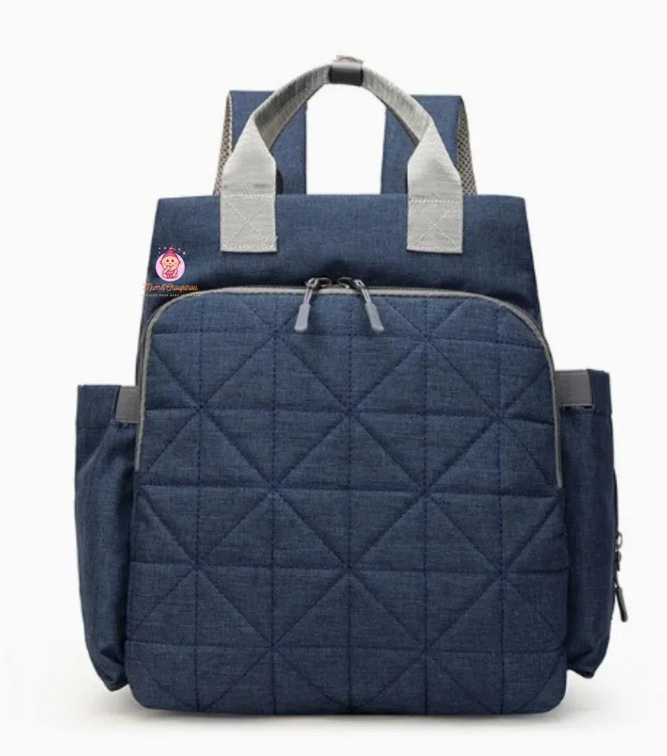 Sac à langer à dos design géométrique - Mum&Choupinou