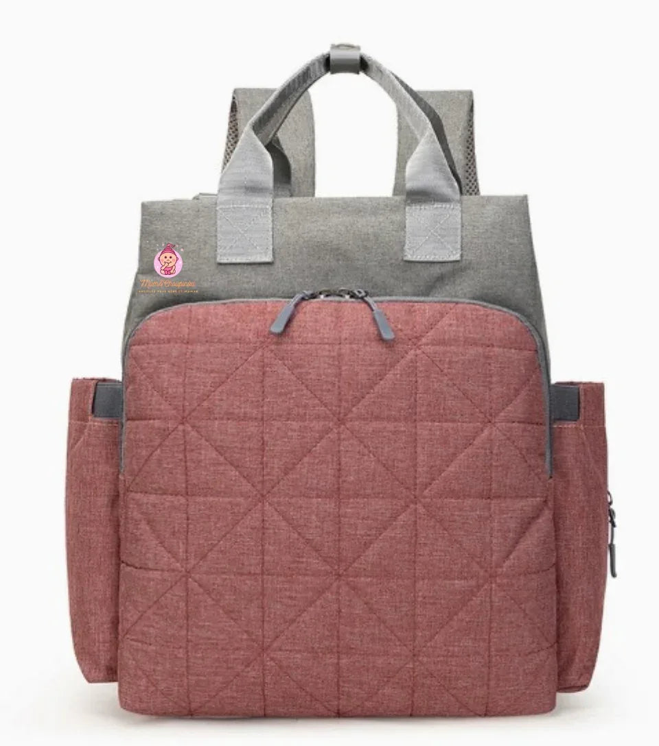 Sac à langer à dos design géométrique - Mum&Choupinou