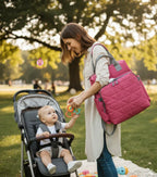 Sac à langer à dos design géométrique - Mum&Choupinou