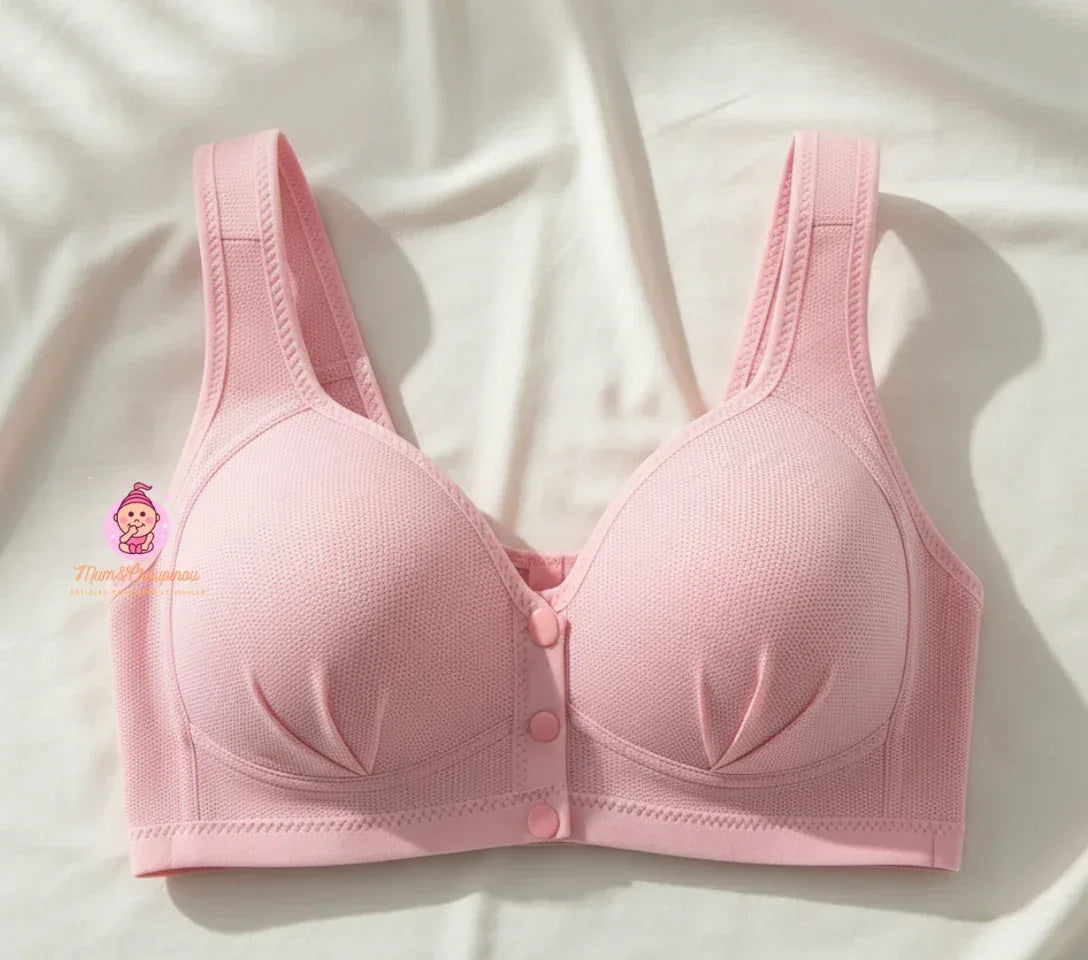 Soutien-gorge d'allaitement à boutons - Mum&Choupinou